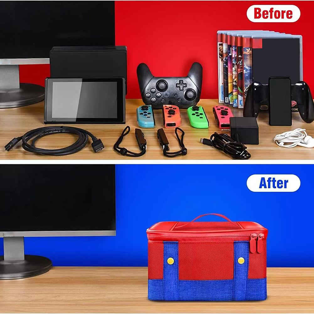 Large Waterproof Carrying Protective Case for Nintendo Switch OLED & NS