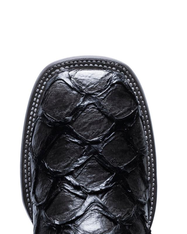 JP Western Boots - Black Pirarucu