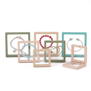 Jewelry Display and Storage Box – PE Film Floating Box, Transparent Suspension Packaging Case for Rings, Bracelets, Necklaces, Collectibles, and Small Accessories