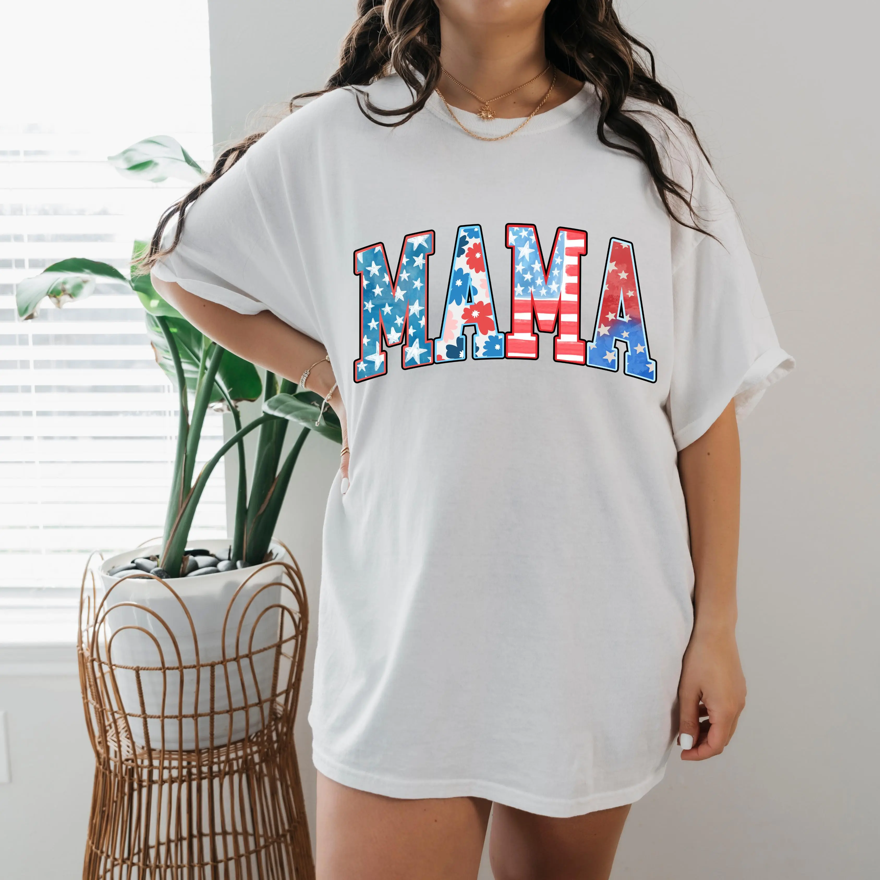 Family 4th of July Graphic Tee – Matching Family Patriotic Shirts, USA Independence Day T-Shirt mama, auntie, nana ,gigi ,grandma ,mamaw, dad, dog mom 4th of July shirt