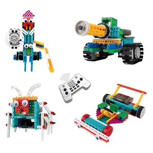 212 MAIN Remote Control Robotics Kit - 237-Piece STEM Building Blocks Set, DIY Model Kit with Remote Power, Educational Learning Toy for Kids