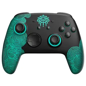 FUNLAB Firefly Switch Pro Controller Compatible with Switch/OLED/Lite, Wireless Switch Controller, Bluetooth Remote Gamepad with 7 LED Colors/NFC/Paddle/Turbo/Motion Control