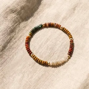 Ocean Jasper Natural Crystal Bracelet/Anklet, Jewelry Accessory