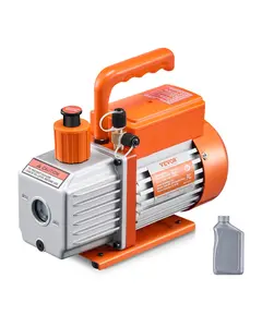Vacuum Pump 3.5 CFM HVAC Single Stage Rotary Vane Vacuum Pump Oil Included