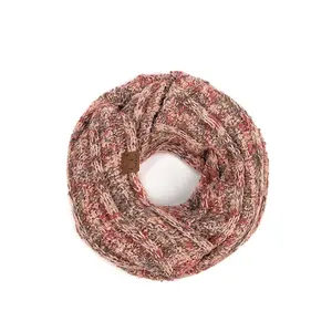 C.C Popcorn Confetti Infinity Scarf in Rose Multi for Women