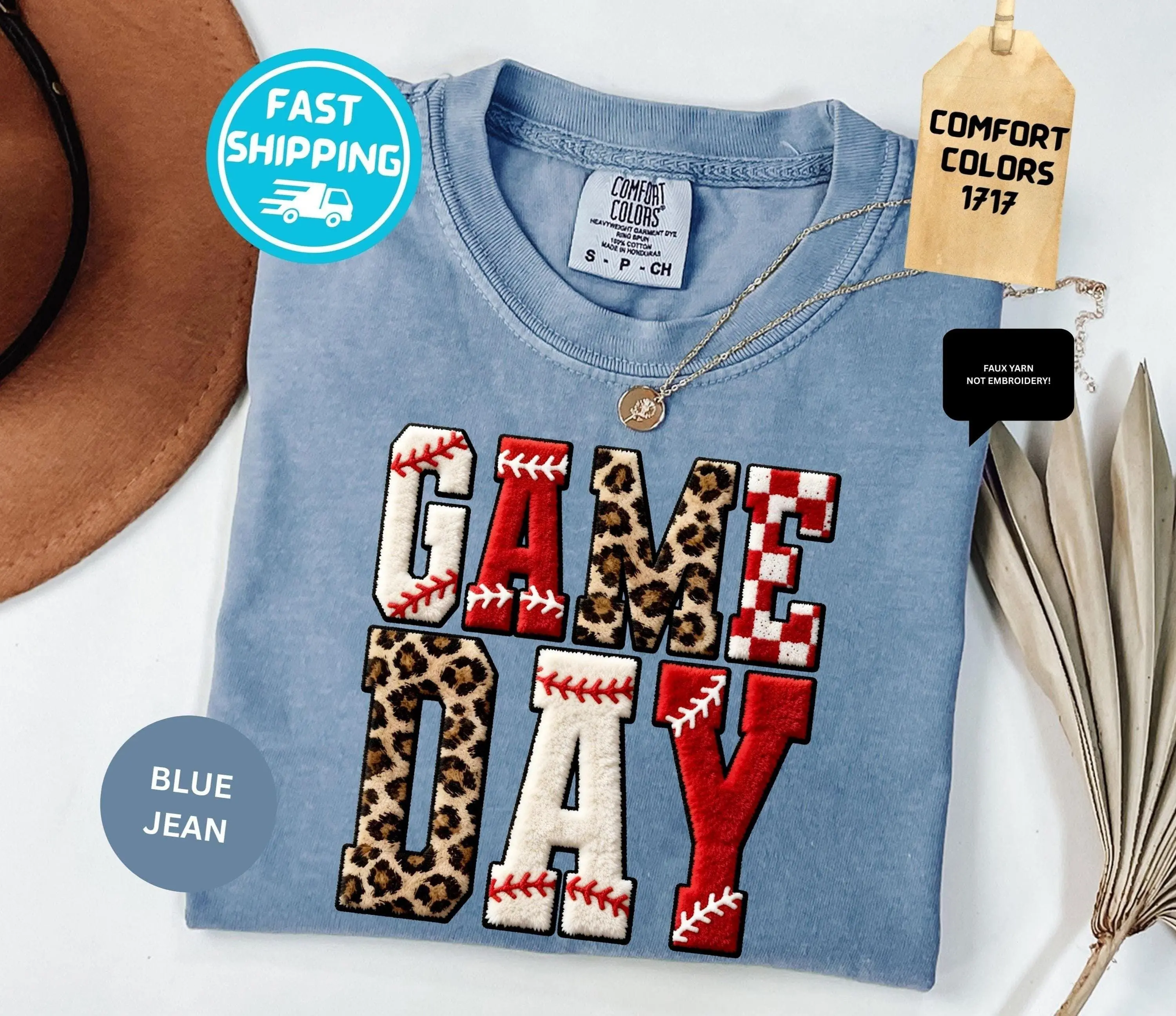 Comfort Colors Game Day Baseball Shirt, Baseball Season T-shirt, Sports Mom Tee, Not Embroidery