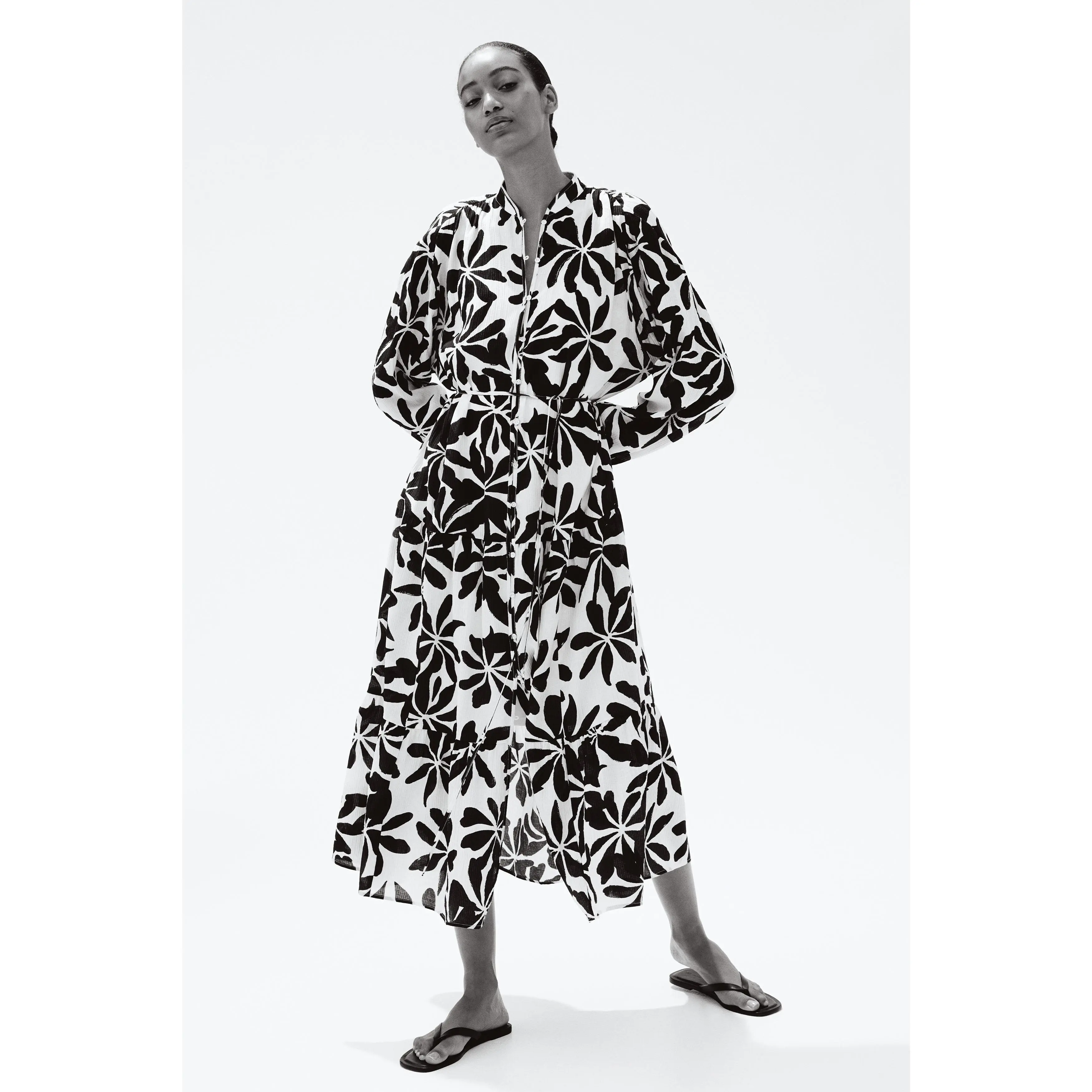 H&M Oversized crinkled dress - TikTok Shop