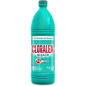 Cloralen - Household Cleaning Liquid Bleach, 3-In-1 High-Performance Multisurface And Multipurpose Laundry, Bathroom And Kitchen Cleaner - Regular (32.12 oz)