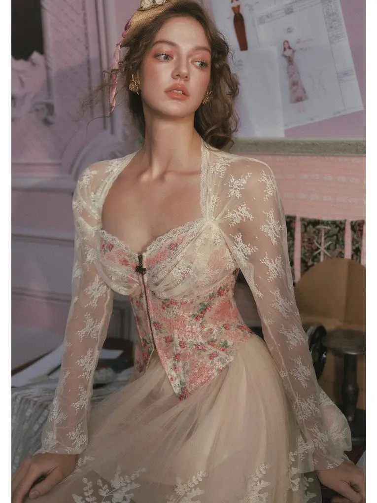Rose Time Magic Costume Corset, Women's Special Clothing Top for Themed Events