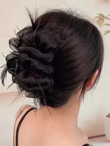Plush Cloud Feather Bubble Hair Clip, Volume Back Headband, Elegant Versatile Hair Accessory, Casual All Seasons Style