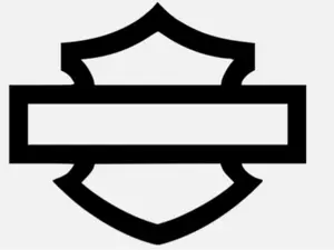 bike blank shield logo vinyl decal sticker 5"