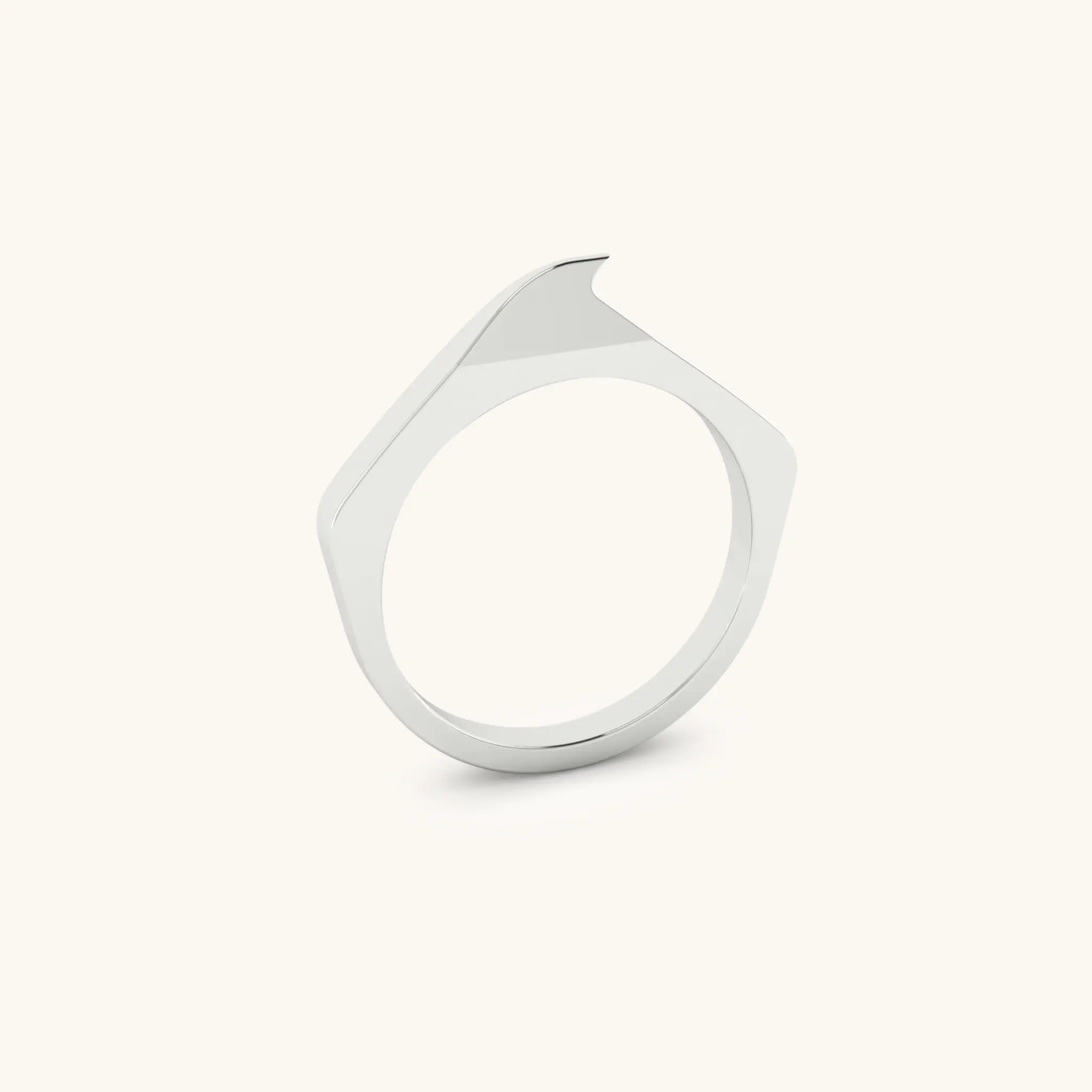 Crest Minimalist Stacker Ring