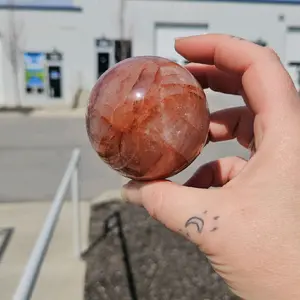 Fire Quartz Sphere