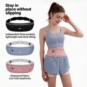 Stay comfortable and hands-free on your run!Our no-bounce slim waist pack fits all your essentials, with waterproof fabric and reflective strip for safe day & night workouts.