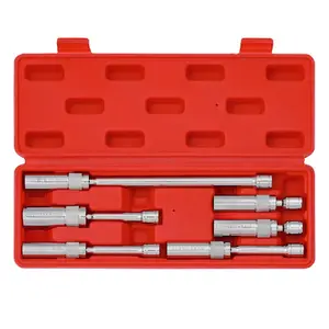 6PCS 3/8-Inch Drive Magnetic Swivel Spark Plug Socket Set, Thin Wall, Include 9/16-Inch, 5/8-Inch, 13/16-Inch, 14mm, Socket, Length: 4-Inch, 6-Inch, 11-Inch, 12-Point,