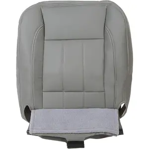 Driver Side Bottom Seat Cover Compatible with 2006-2009 Dodge Ram 1500 2500 3500 Laramie Gray (ONLY FIT Pickup with Vinyl Flap on Side)