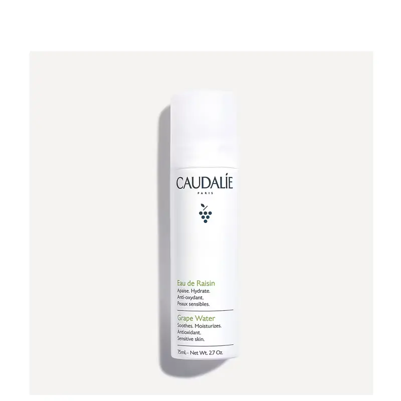 Caudalie Vinoclean Organic Plant-Based Face Mist - 2.7oz Travel-Size Nourishing Moisturizer for Sensitive Skin, Ultra-Hydrating, Redness-Relief, Makeup-Friendly, Cleansing, Dewy Makeup Prep, After Sun Care, Glow Up, Lightweight Mini Toiletry for Purse