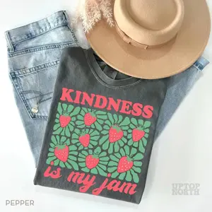 Comfort Colors Kindness Shirt Teacher T-Shirt Christian Shirt Positive Tee, Mental Health Gifts - DarkFlex