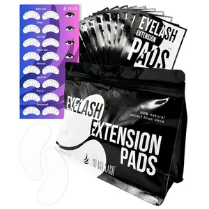 Stacy Lash 100 Pairs Pack Under Eye Gel Pads for Eyelash Extensions - Lint-Free| Moisturize, Hydrating, Hydrogel Patch| Skin Comfort | Lash Supplies
