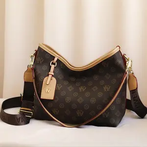 2026 New High Quality PU Leather Tote Bag Vintage Print Leather Crossbody Bag Women Large Capacity Vintage Print Crossbody Shoulder Bag for Commuter Fashionable & Durable Parisian boujee on a budget purse Adjustable Strap Women's Tote Bag