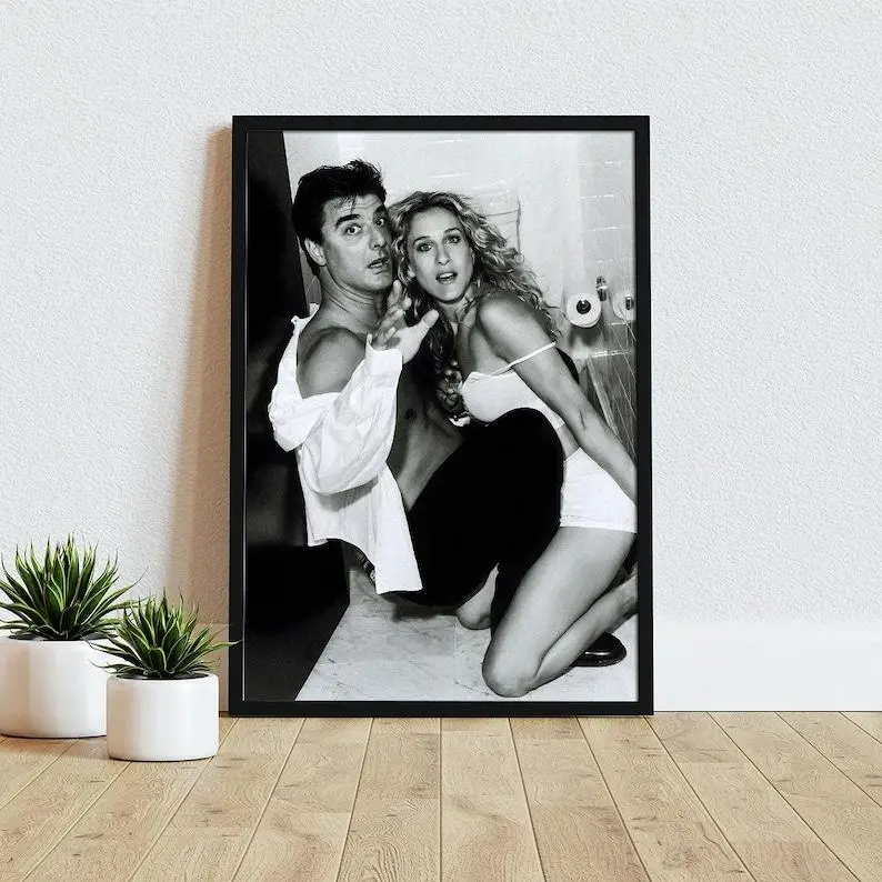 Carrie And Mr Big Poster Black And White Poster Decor