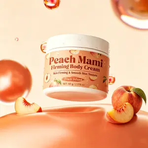 Peach Mami Firming Body Cream — Fade Dullness, Tighten & Deeply Hydrate | Caffeine + Hyaluronic Acid + Coconut & Argan Oil | Vegan Daily Moisturizer for Radiant, Even-Toned Skin