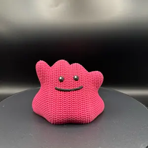 Ditto Pokémon Knitted Figurine
