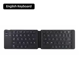 Mini Keyboard Wireless Folding Keyboard Bluetooth Foldable Keyboard with Touchpad for Windows Android Ipad Phone Rechargeable kebidumei