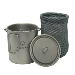 Valtcan Titanium 750ml Camping Pot with Handles 128g