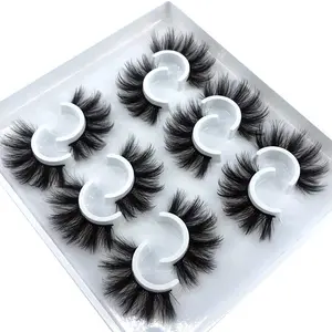 6 Pairs Fluffy False Eyelashes Natural Faux Mink Strip 3D Lashes Pack (MDF-12)