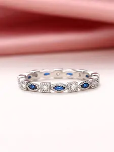 1 PC Glamorous Cubic Zirconia Stackable Engagement Ring For Women Wedding Valentine's Day Party Gift