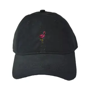 Flamingo Embroidered Deluxe Dad Hat