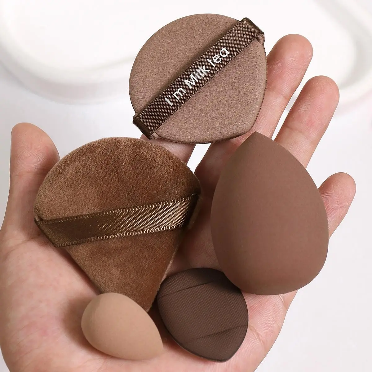 Soft Makeup Sponge & Powder Puff Set, 5/30/50pcs Dry and Wet Use Makeup Sponges and Puffs, Professional Makeup Tools for Women, Beauty Sponges