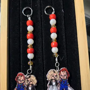chucky and Tiffany keychains