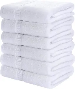 Utopia Towels 6 Pack Medium Bath Towel Set, 100% Ring Spun Cotton (24 x 48 Inches) Lightweight and Highly Absorbent Quick Drying Towels, Premium Towels for Hotel, Spa and Bathroom