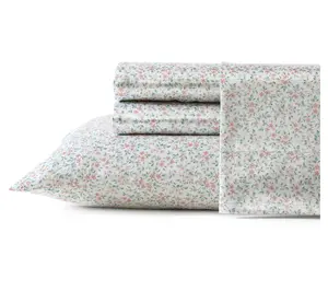 Laura Ashley Tierney Pink-Floral King Sheet Set