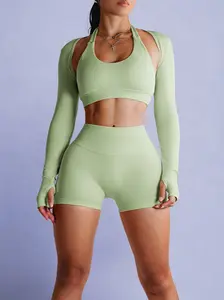 Sculpt Society Bolero Long Sleeves (Mint Pop)