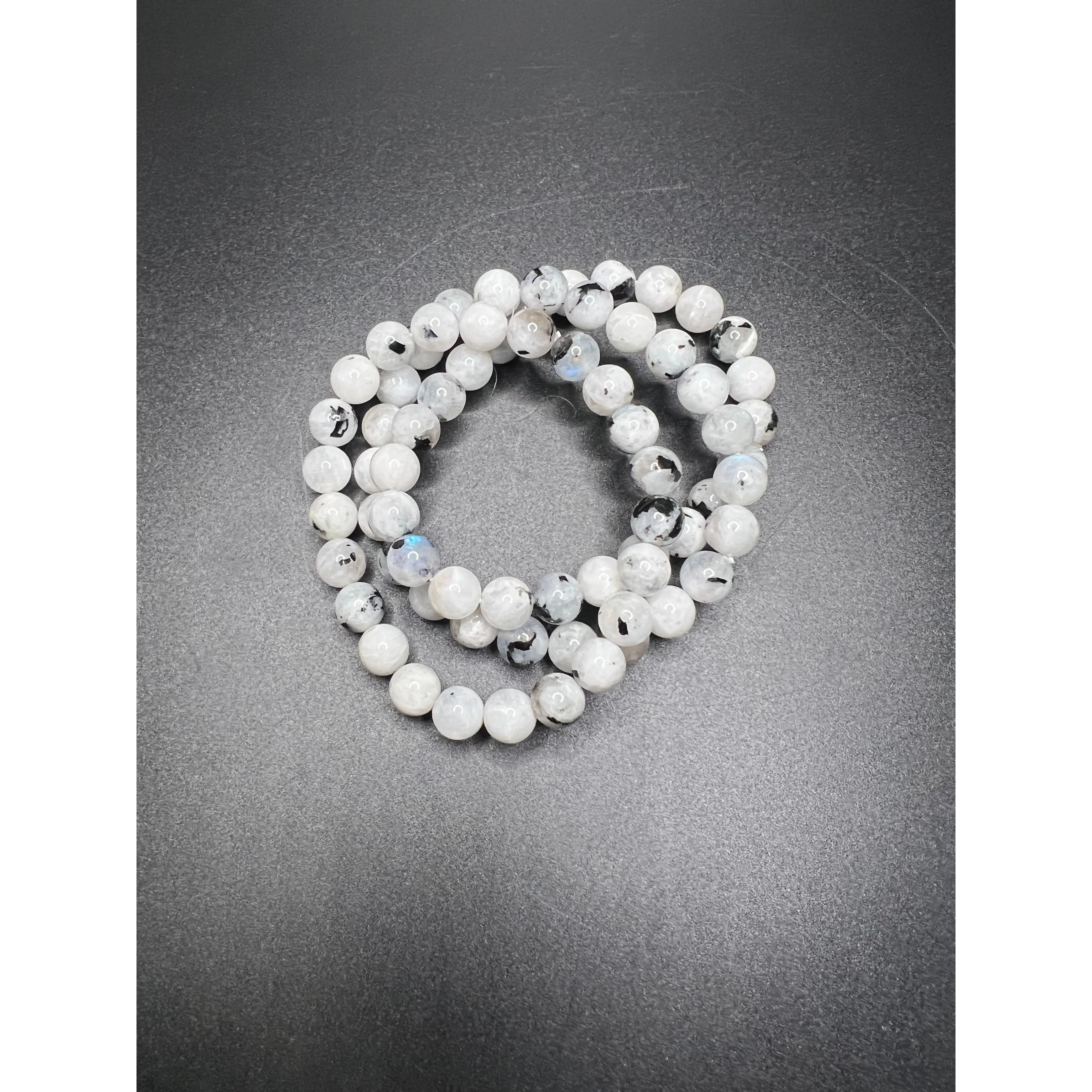 White Rainbow Moonstone Bracelet