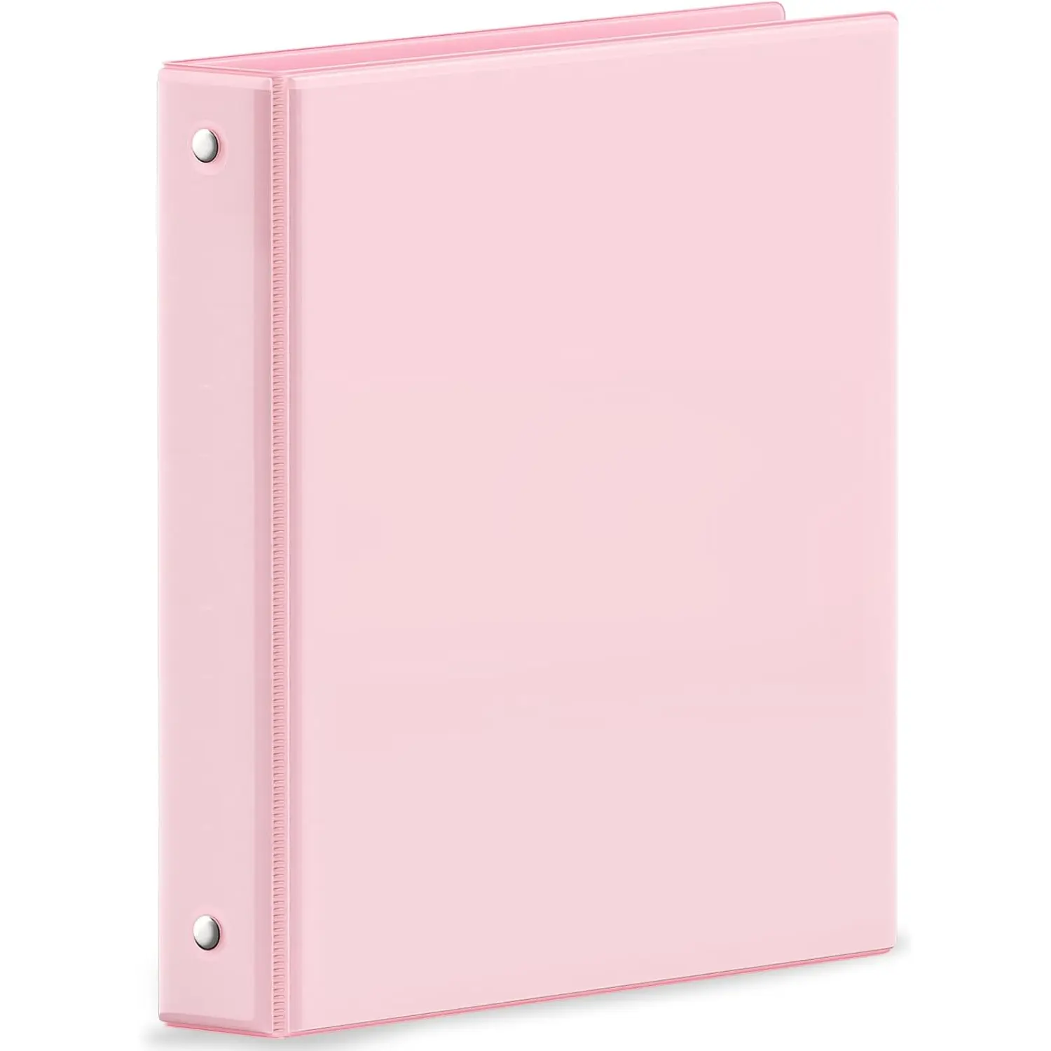 SUNEE 3 Ring Binder 1 Inch Pink 1 Pack, Holds 175 Sheets of Letter Paper, Clear View 1" Three Ring Pvc-Free (Fit 8.5X11 Inches) for School or Office Supplies