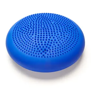 Black Mountain Products PS Balance Disc Blue Professional Series Balance Stability Disc with Hand Pump, Blue