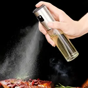 100ml Clear Oil Dispenser, Olive Oil Sprayer, Olive Oil Spray Bottle for Salad, BBQ, Kitchen Baking, Roasting