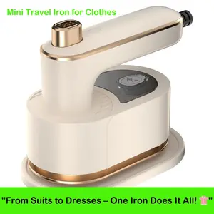 Mini Travel Iron for Clothes, Portable Handheld Iron Steam with Dry And Wet Ironing for Home Business Clothing(50ml Water,40W) Garment Steamer