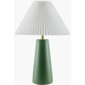 Forest Green Traditional Table Lamp for bedside or console tables