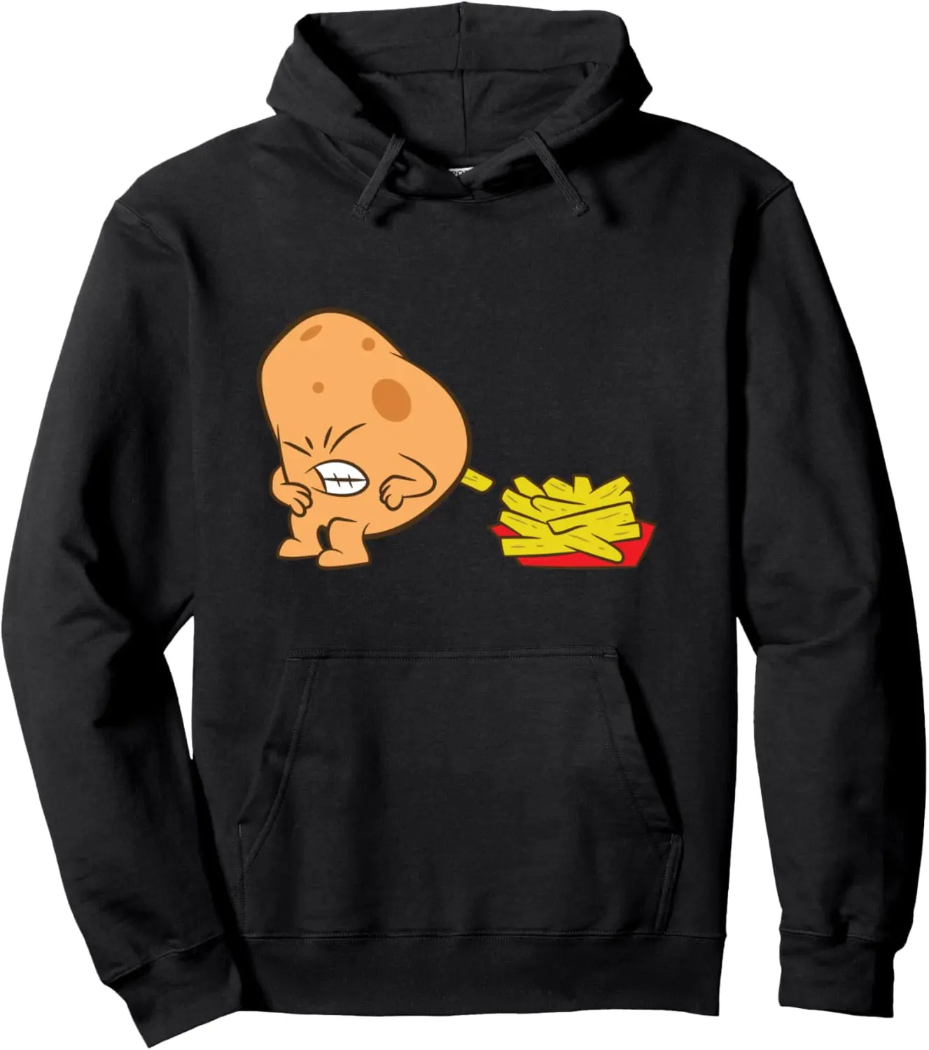 Funny Potato And French Fries Pullover Hoodie
