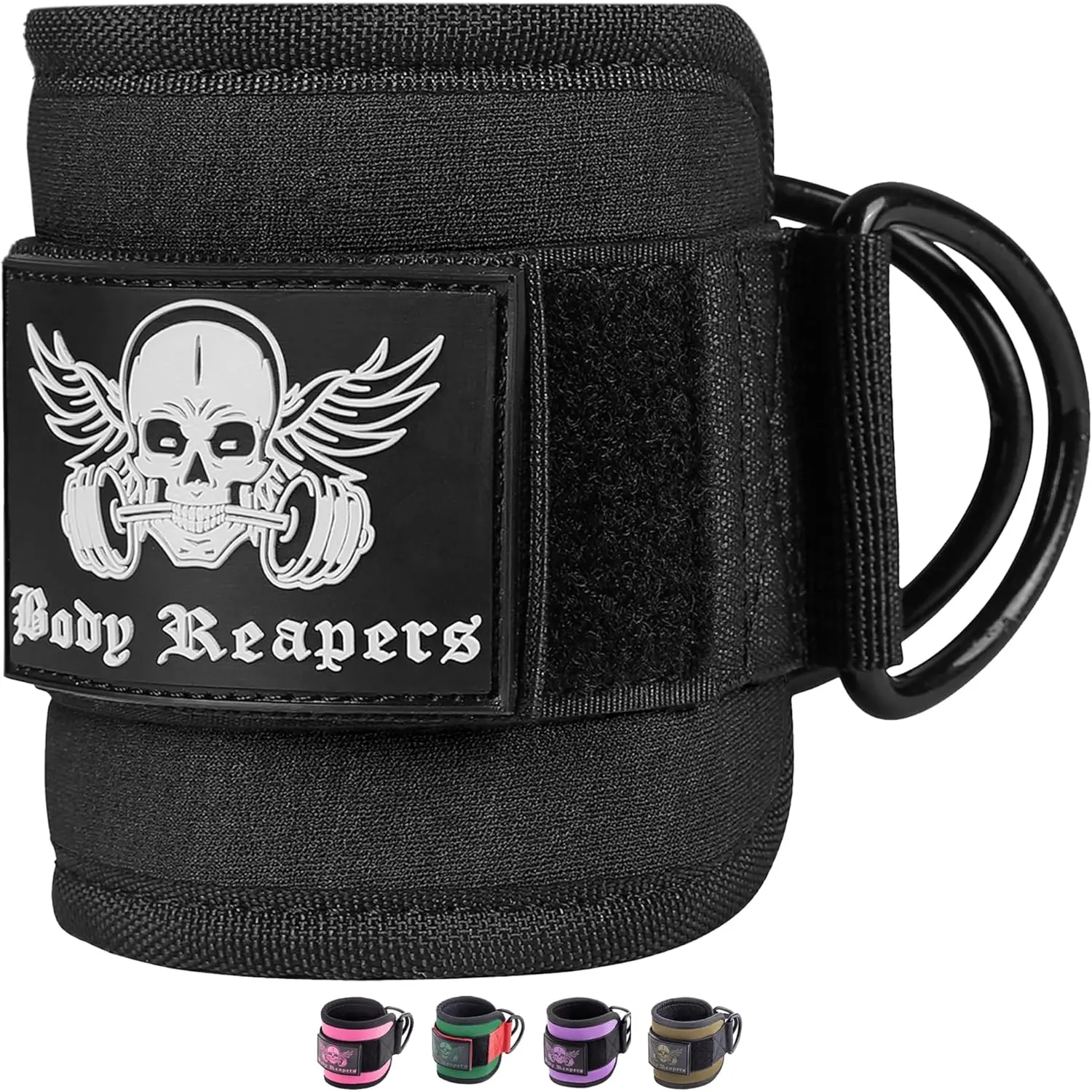 Body Reapers Ankle Straps for Cable Machine Women, Glute Kick Back Ankle Cuff Cable Attachment Hand Grip