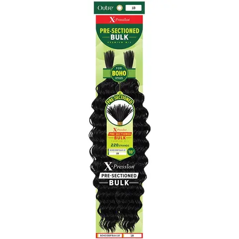 X-Pression Pre-Sectioned Bulk - BOHO DEEP BULK 18" - By Outre