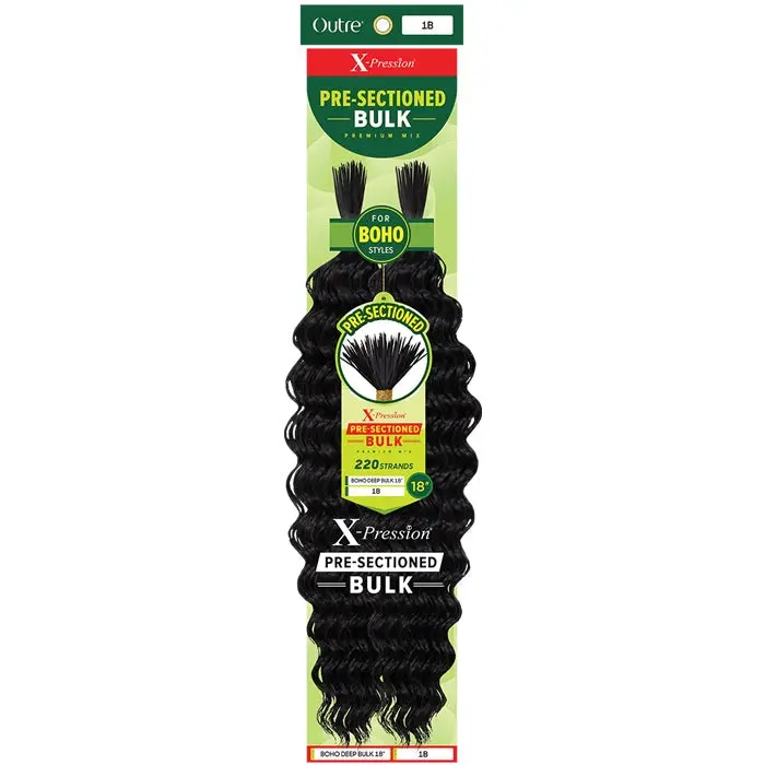 X-Pression Pre-Sectioned Bulk - BOHO DEEP BULK 18" - By Outre