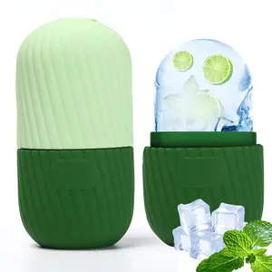 Ice Cube Roller Massager for Face, Eyes and Neck Naturally Conditioning and Skin Care,De-Puff Eye Bags,Reduce Migraine Pain,Reusable Massage Silicone Ice Mold