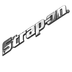 Strap-On Tool Box Badge - Simple Black and White Representation of the Product Name