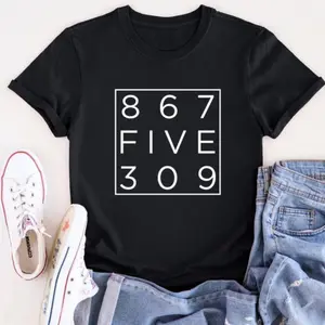 100% Premium Cotton graphic tees Retro 80's, Funny Music Shirt,Tommy Tutone, MusicLover Shirt,Music Gift,Retro Gift Shirt, Funny GiftShirt Cotton